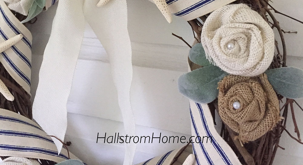 DIY Seashell Wreath for Coastal Beach Home