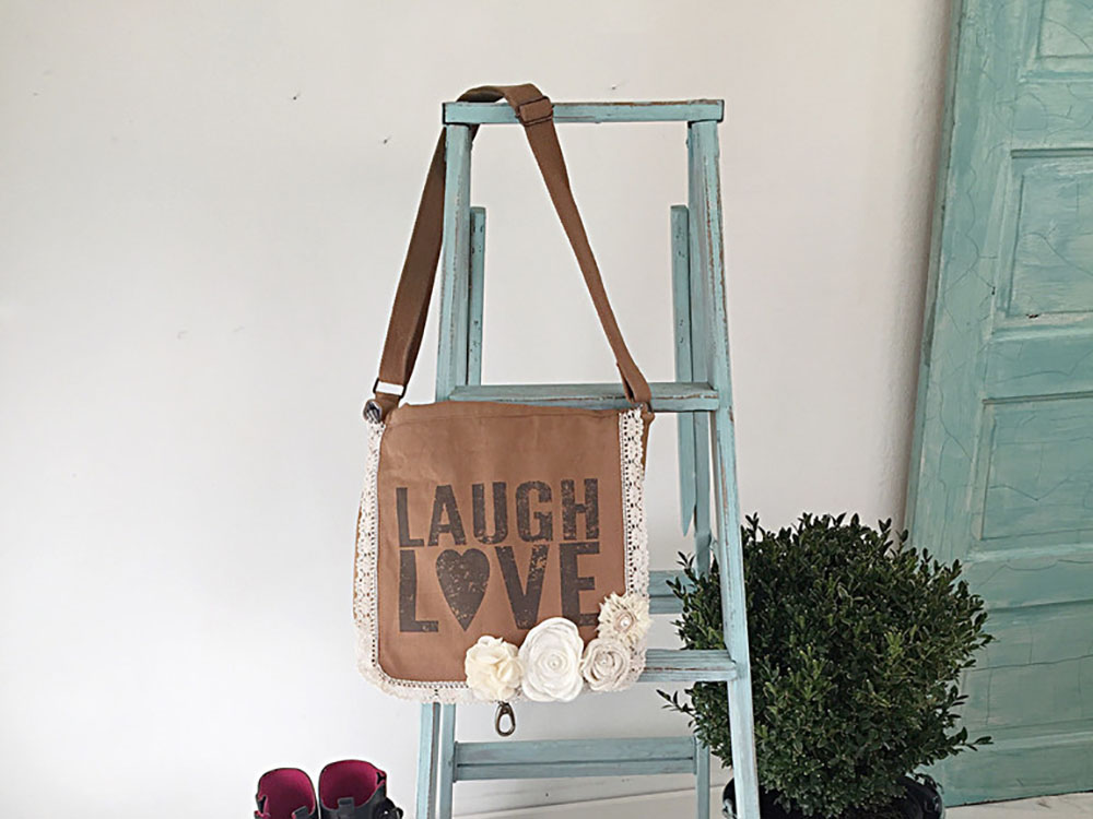 DIY Farmhouse Ladder - Our Favorite Aqua Blue