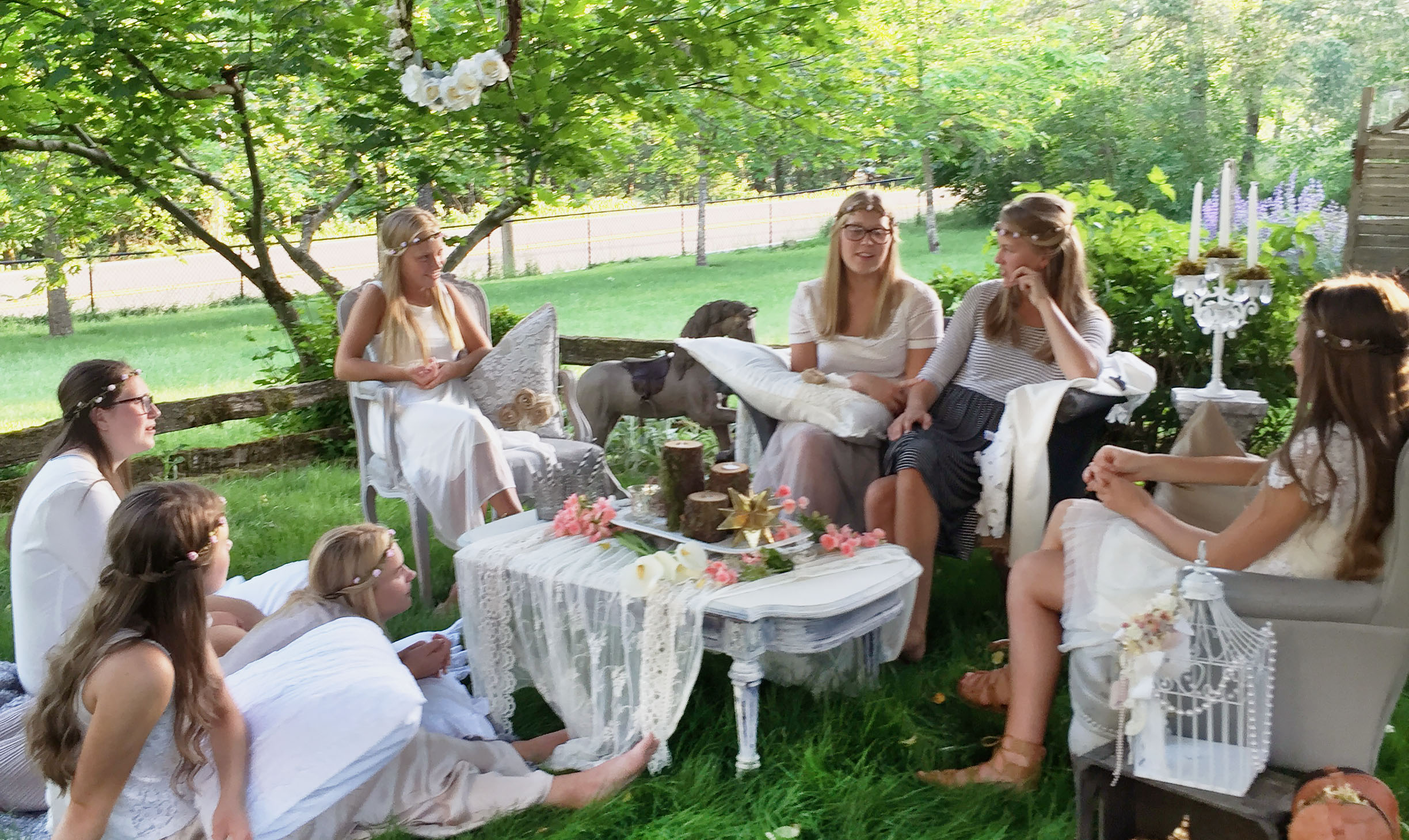 Bohemian Garden Party Decor - Hallstrom Home - Featured