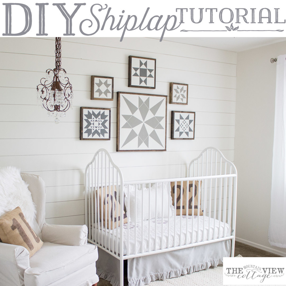 Easy DIY Shiplap Wall Tutorial