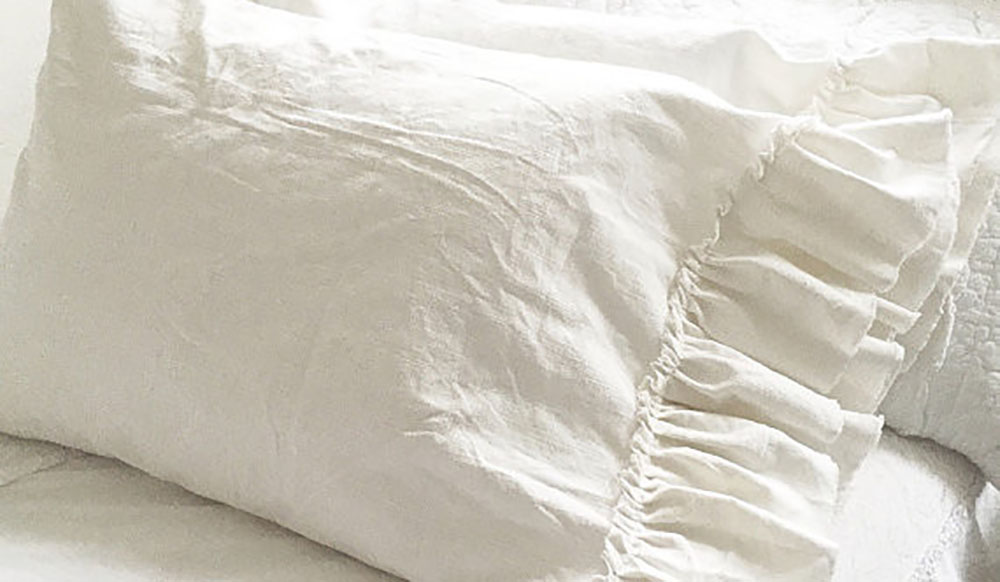 Washed Linen Ruffle Bedding Hallstrom Home