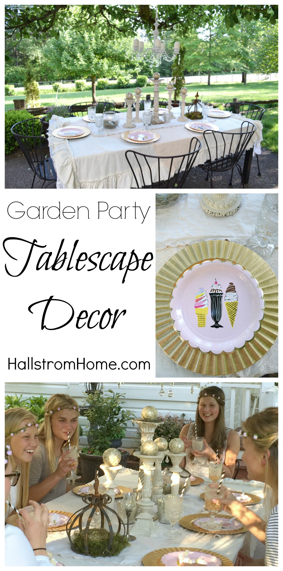 Hallstrom Home's Garden Party Tablescape Decor