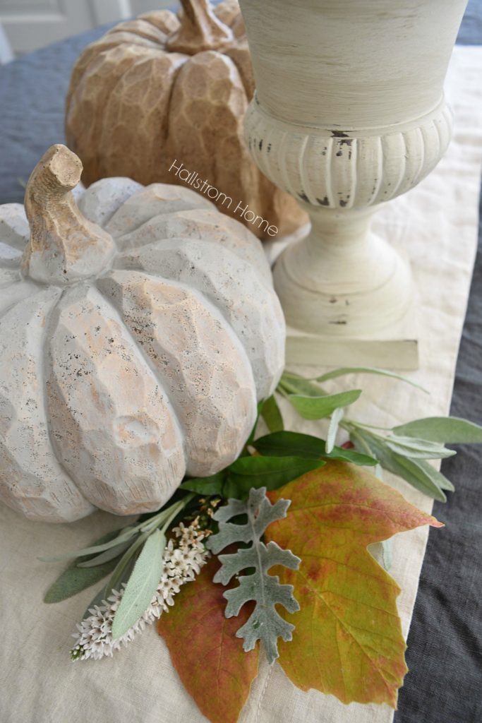 DIY chalk paint pumpkins Hallstrom Home