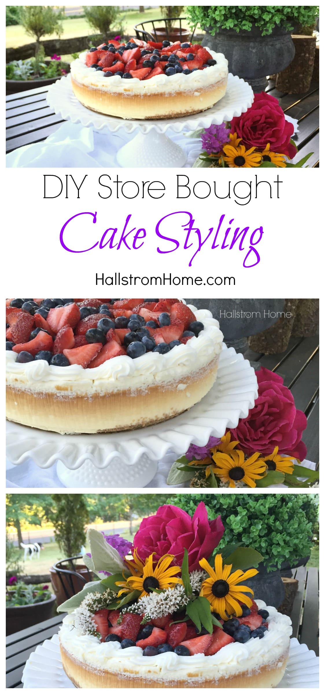 DIY Store Bought Cake Styling Hallstrom Home