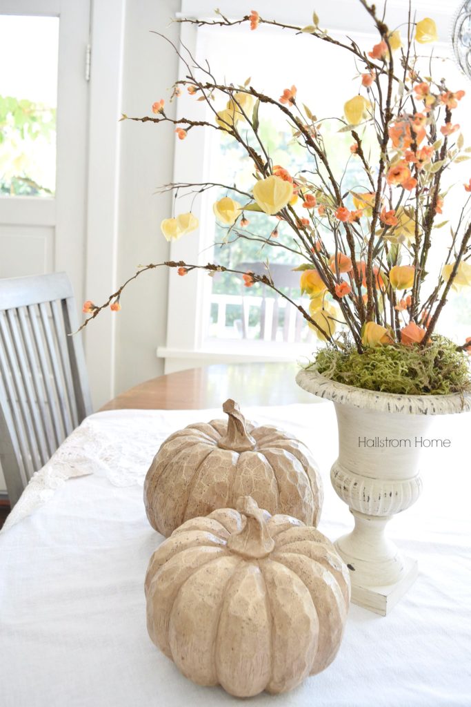 Fall decor chalk paint pumpkins Hallstrom Home