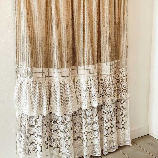 DIY Shabby Chic Shower Curtain Tutorial Hallstrom Home
