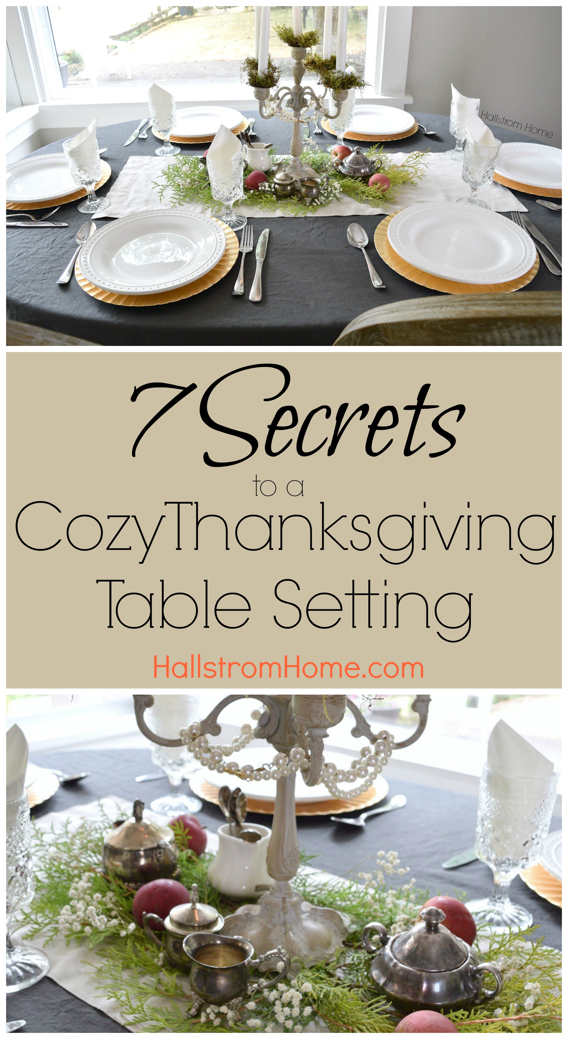 Set a cozy Thanksgiving table this year for your friends and family!