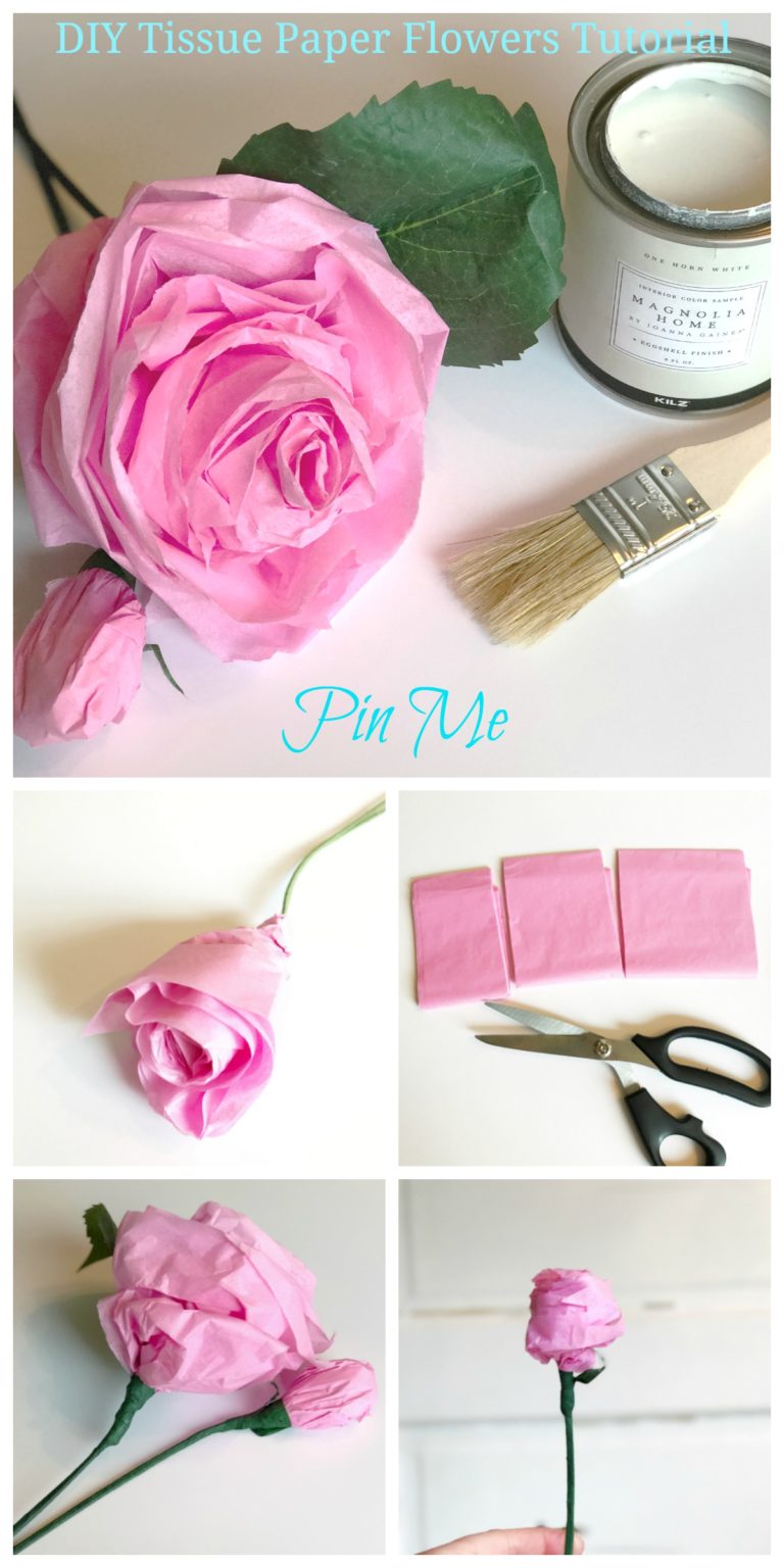 DIY Tissue Paper Flowers Tutorial Hallstrom Home