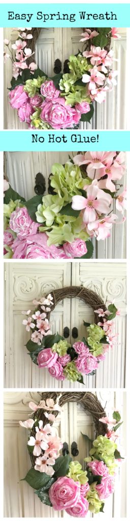 DIY Tissue Paper Flower Wreath #wreath #diywreath #hallstromhome #shabbychic #farmhouse #partydecor #gardendecor #diywreath #craft #tissuepaper #flowerwreath #tissuepaperflower #wallhanging #springdecor #spring #springcraft