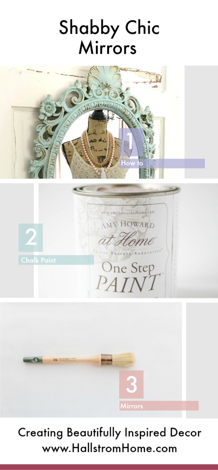 How to Update a Antique Mirror with Chalk Paint