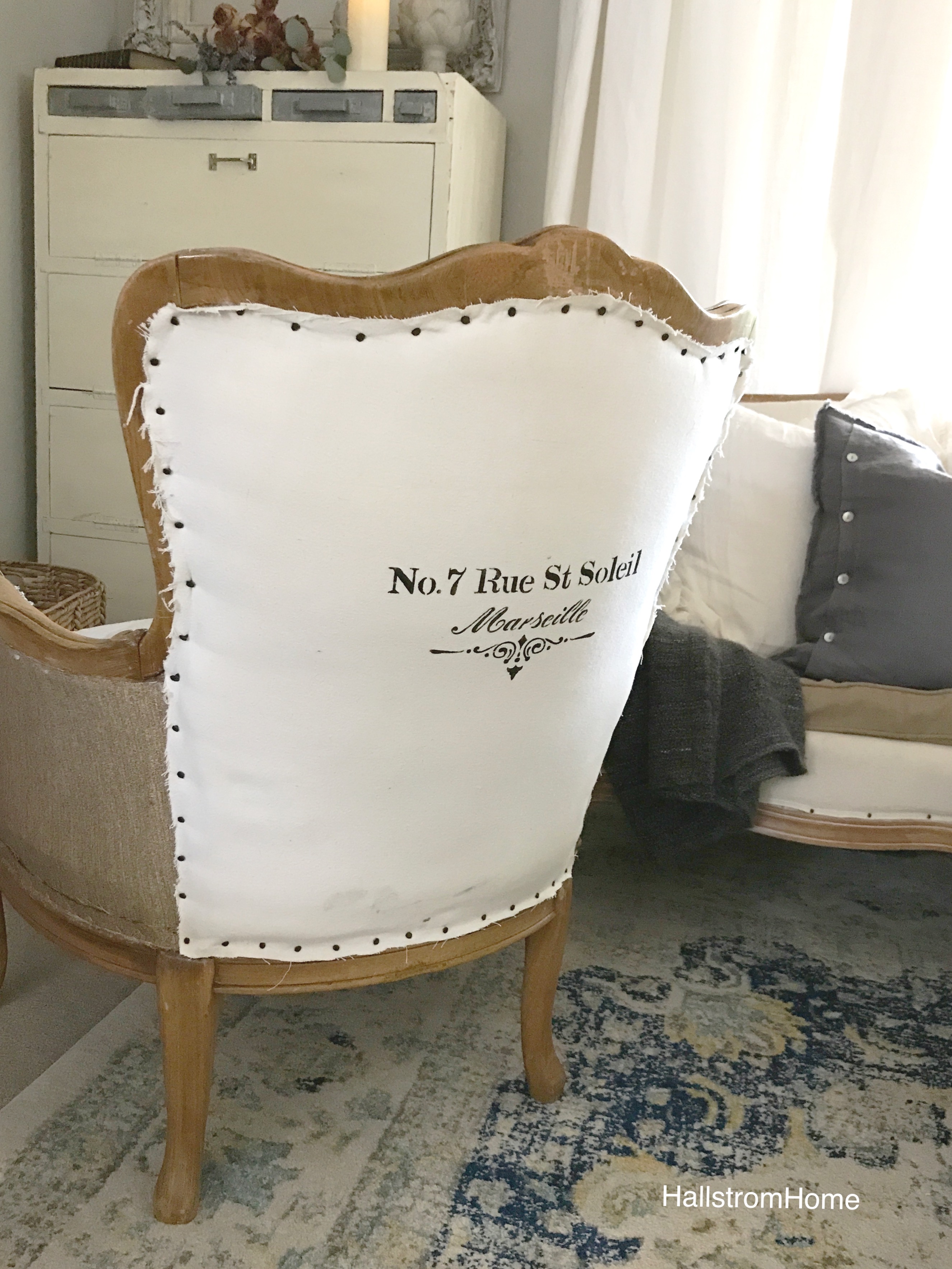 French Shabby Chic Reconstructed Chair