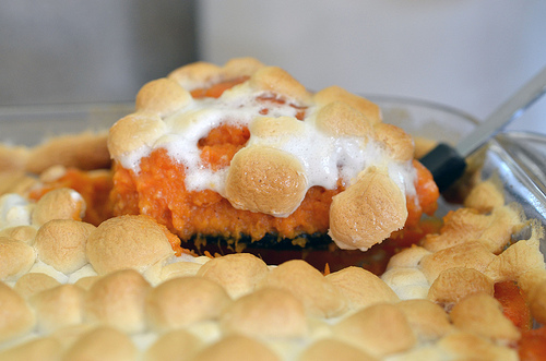 Sweet Potato Casserole with Marshmallows