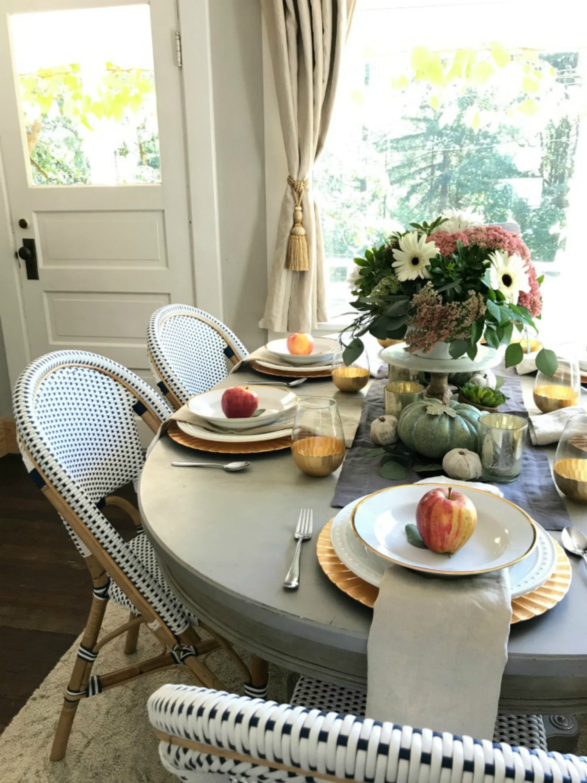 Our Thanksgiving Table with Our Favorite Stuffing