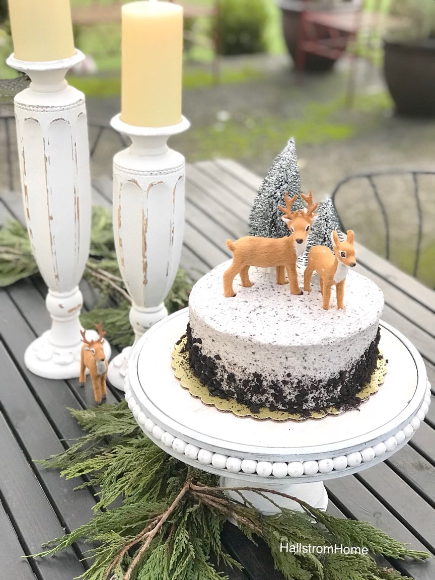 How to Decorate a Store Bought Cake for a Winter Birthday