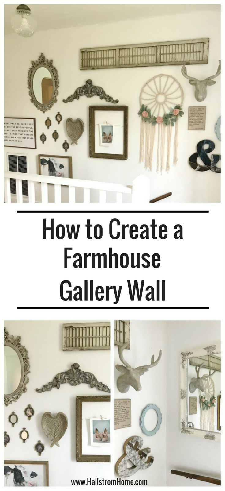 Shabby Chic Farmhouse Gallery Wall