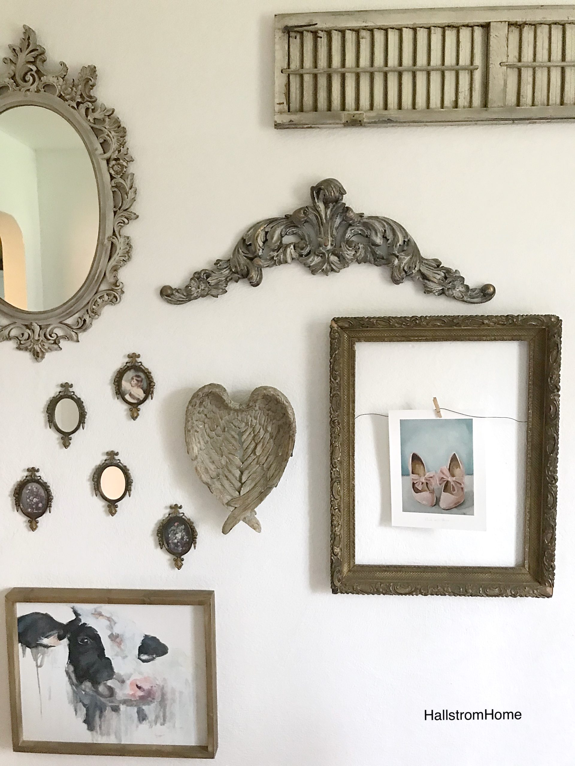 Shabby Chic Farmhouse Gallery Wall