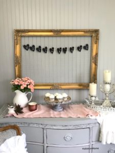 Sweet and Easy Valentines Party Decor with Heart Banner