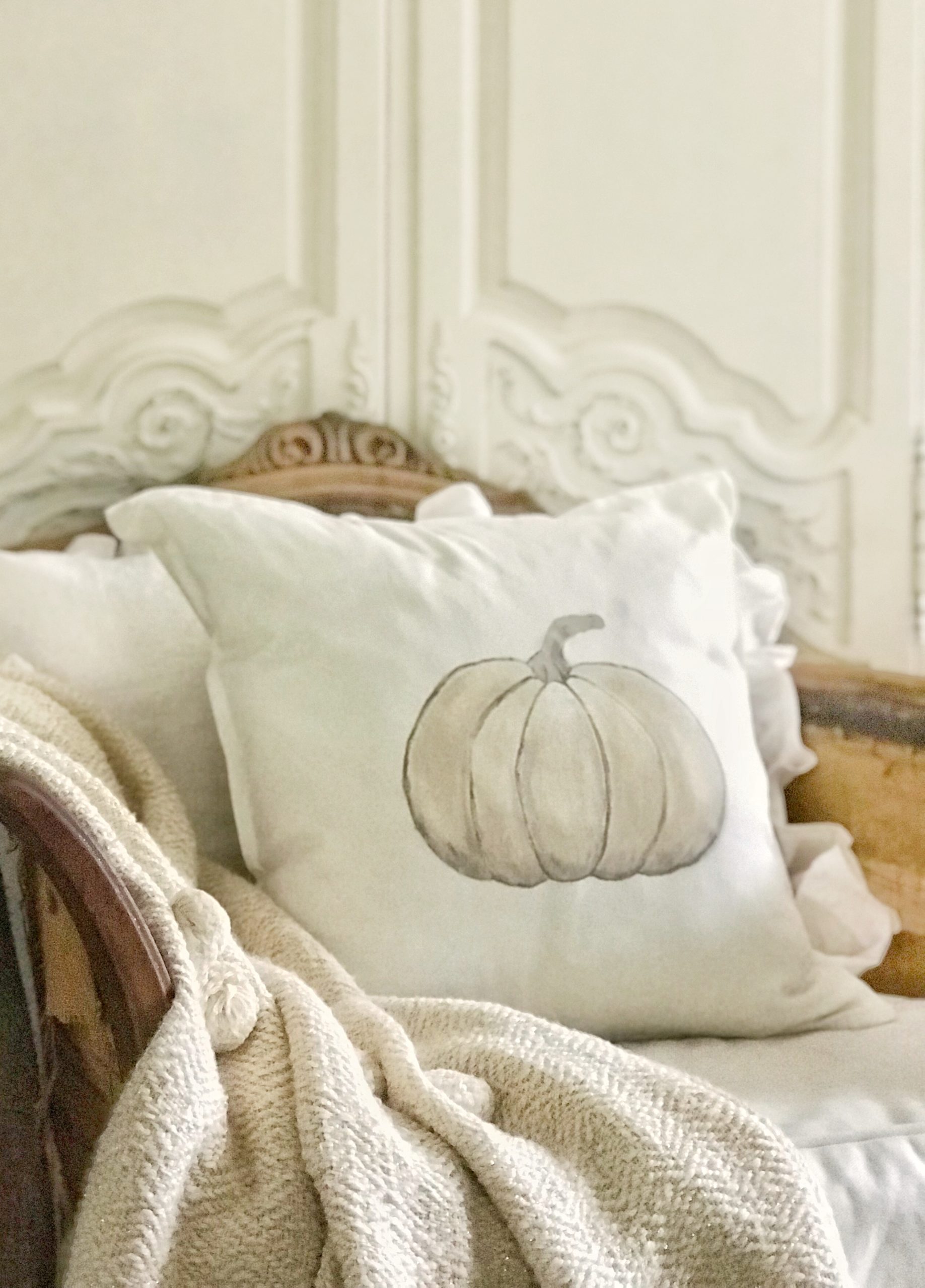 How to Make Cute Hand Painted Pumpkin Pillows for Fall