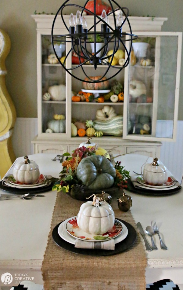 Table with Pumpkins 