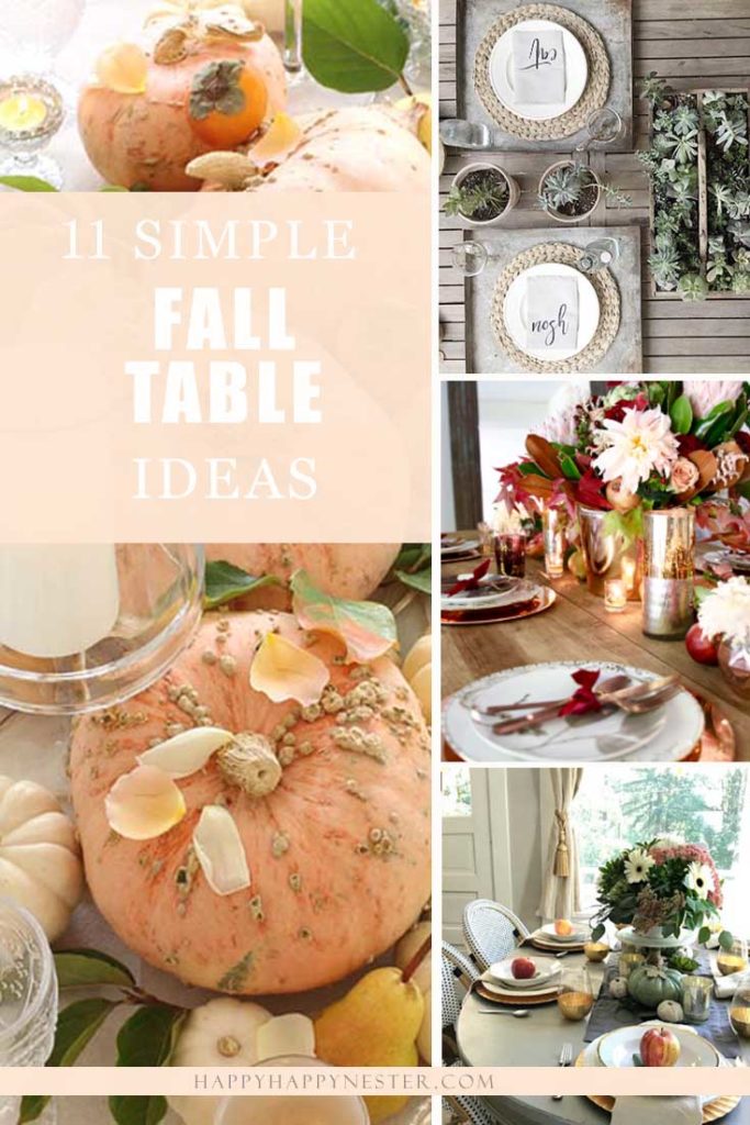 Fall Table settings 