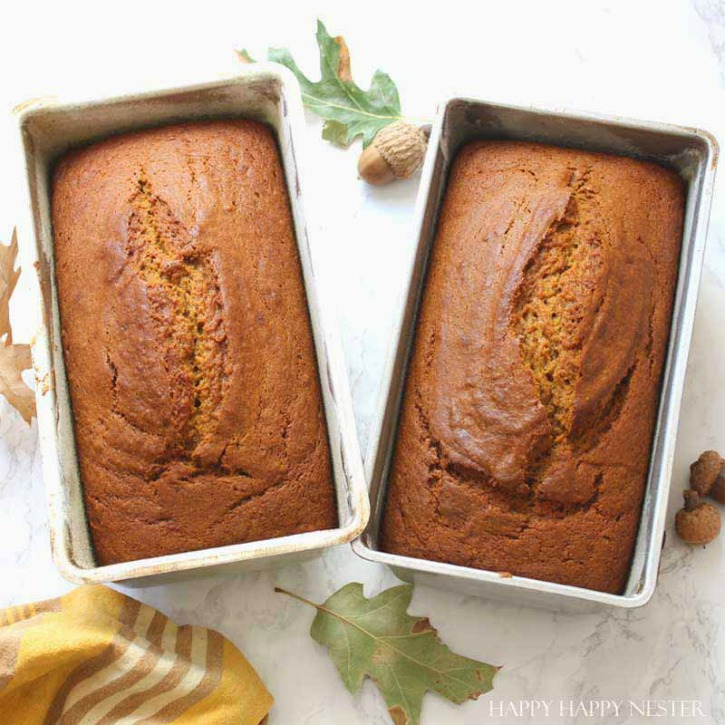 19 of the Best Pumpkin Fall Recipes with 2 loaves of pumpkin bread