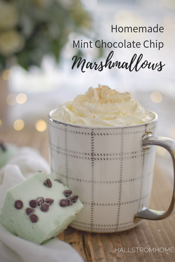 Homemade Marshmallows/Mint Chocolate Chip|mint marshmallow recipe|mint chocolate chip|mint chocolate marshmallow recipe| mint chocolate chip marshmallows|marshmallow recipe|Christmas recipes|Holiday recipes|marshmallow recipe mint|kids recipes|recipes for kids|gift recipes|christmas recipe gifts|unique edible gifts|homemade edible gifts|hallstromhome