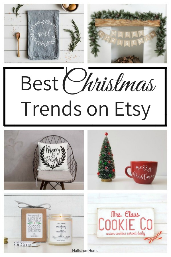 Etsy Shopping Guide for Christmas Shopping|etsy christmas decor|etsy vintage christmas|christmas decorations|farmhouse christmas|farmhouse home decor|christmas decorating|etsy finds|best etsy finds|HallstromHome