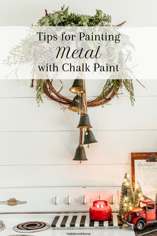 Painting Over Metal with Chalk Paint #chalkpaint#howtochalkpaint#chalkpaintingtips#chalkpaintingmetal#howtochalkpaintmetal#chalkpaintingrustedmetal#diy#paintingtutorial#paintingtips#chalkpaintingbook#howtogetstartedchalkpainting#furnitureupdate#refinishingfurniture#hallstromhome