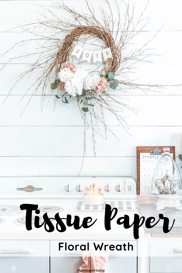 Paper Wreath DIY (Paper Flowers) - Happy Happy Nester