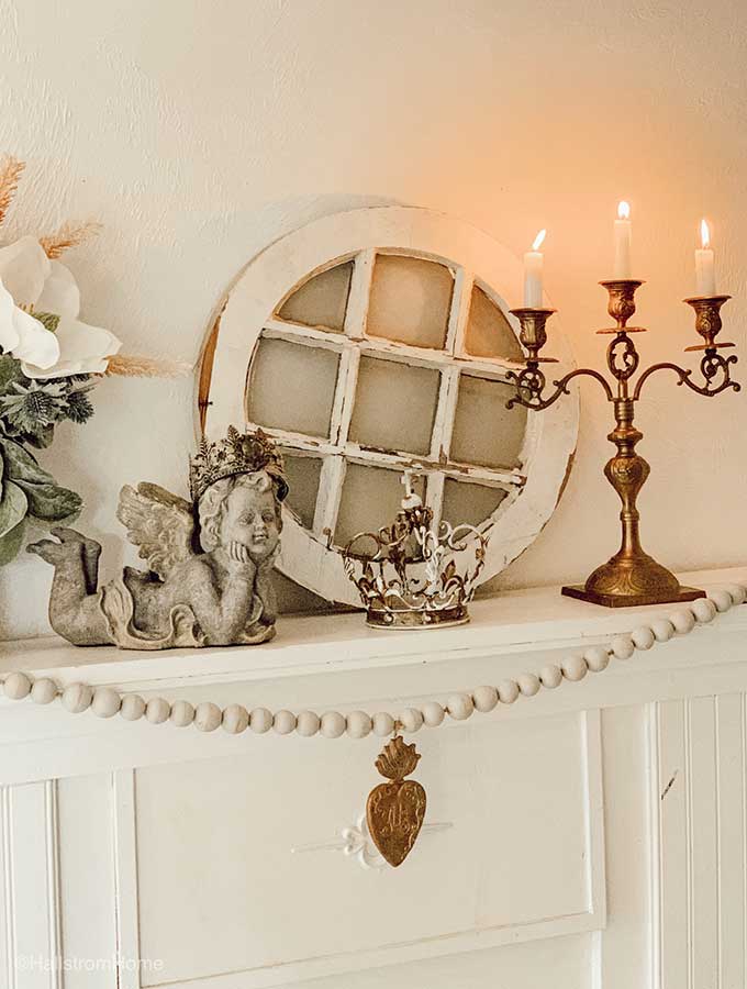 French Country Mantel Decor|country mantel decorating ideas|french country mantel|french country decor|mantel decor ideas|spring mantel decor|farmhouse mantel decor|everyday mantel decor|shabby chic|french farmhouse|hallstromhome