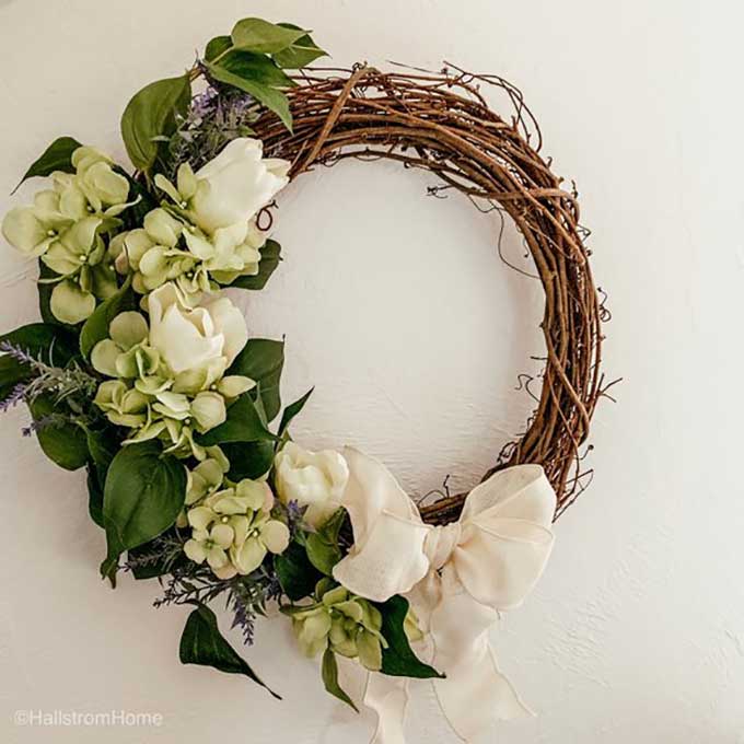 Spring Wreath Ideas|unique Spring wreath ideas|spring wreath diy|wreath diy|easter wreath|succulent wreath|boxwood wreath|cotton stem wreath|bicycle wreath|floral wreath|Spring wreath Pinterest|diy wreath ideas|how to make a floral wreath|Spring wreath ideas with burlap|grapevine wreath for spring|Spring wreath ideas for front door|spring diy|kids diy|easy diy|homemade Spring wreath ideas|Hallstrom Home