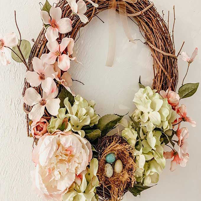 Spring Wreath Ideas|unique Spring wreath ideas|spring wreath diy|wreath diy|easter wreath|succulent wreath|boxwood wreath|cotton stem wreath|bicycle wreath|floral wreath|Spring wreath Pinterest|diy wreath ideas|how to make a floral wreath|Spring wreath ideas with burlap|grapevine wreath for spring|Spring wreath ideas for front door|spring diy|kids diy|easy diy|homemade Spring wreath ideas|Hallstrom Home