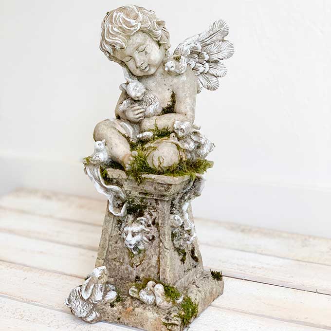 Angel Statues-French Nordic Style|Shabby Chic Decor|Chalk Painting Diy|Remembrance Gift|Garden Decor|French Home Decor|Painting Tips|French Style Home