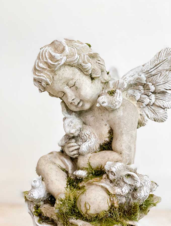 Angel Statues-French Nordic Style|Shabby Chic Decor|Chalk Painting Diy|Remembrance Gift|Garden Decor|French Home Decor|Painting Tips|French Style Home