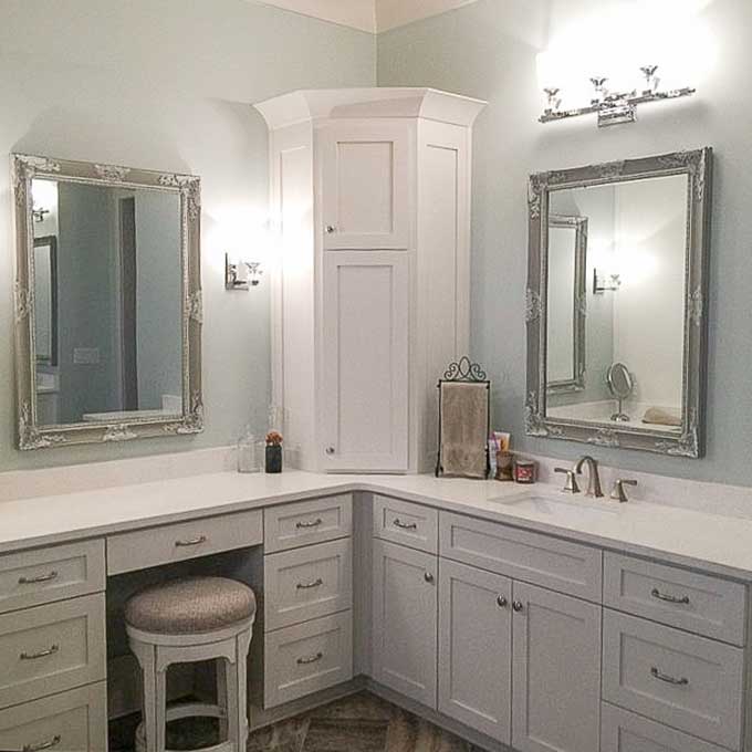 Custom framed shop bathroom mirrors