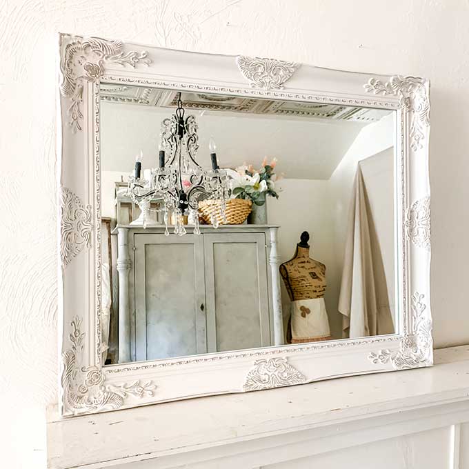 Beautifully Framed Bathroom Mirrors|vanity mirror|bathroom mirror|shabby chic|farmhouse|framed mirror|home decor|wall mirror|large mirror|Hallstrom Home