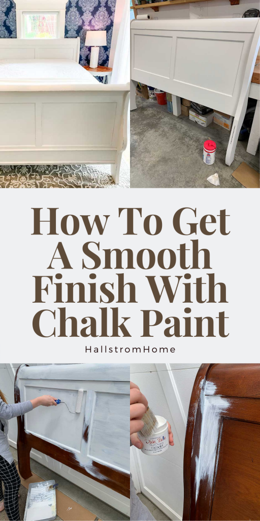 How to Get a Smooth Finish with Chalk Paint|chalk paint|diy chalk paint|how to chalk paint|chalk paint with roller brush|chalk paint with foam brush|smooth finish with chalk paint|how to get rid of brush strokes|chalk paint satin finish|diy furniture|painting furniture|Hallstrom Home