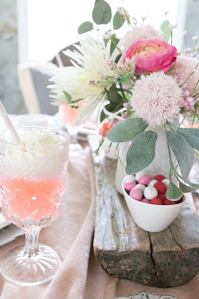 Valentine's Table Setting |Valentines Party|Romantic Valentines|Shabby Chic Decor|Pink Valentines|Valentines Table Setting|Romantic Valentines Table Setting|Pink Tablescape|Farmhouse Table Setting|Valentines Party Tablescape|French Farmhouse|Valentines Party|Romantic Table|Hallstrom Home