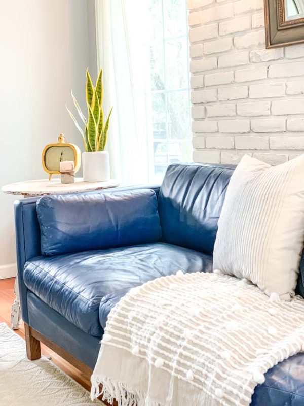 How to Chalk Paint a Leather Sofa Hallstrom Home