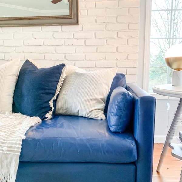 How to Chalk Paint a Leather Sofa Hallstrom Home