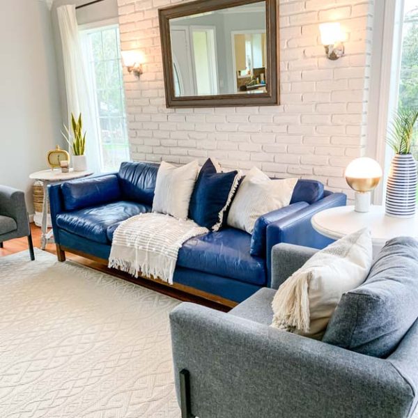 How to Chalk Paint a Leather Sofa Hallstrom Home