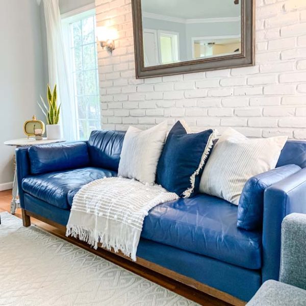 How to Chalk Paint a Leather Sofa Hallstrom Home