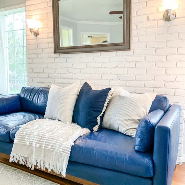 How to Chalk Paint a Leather Sofa Hallstrom Home