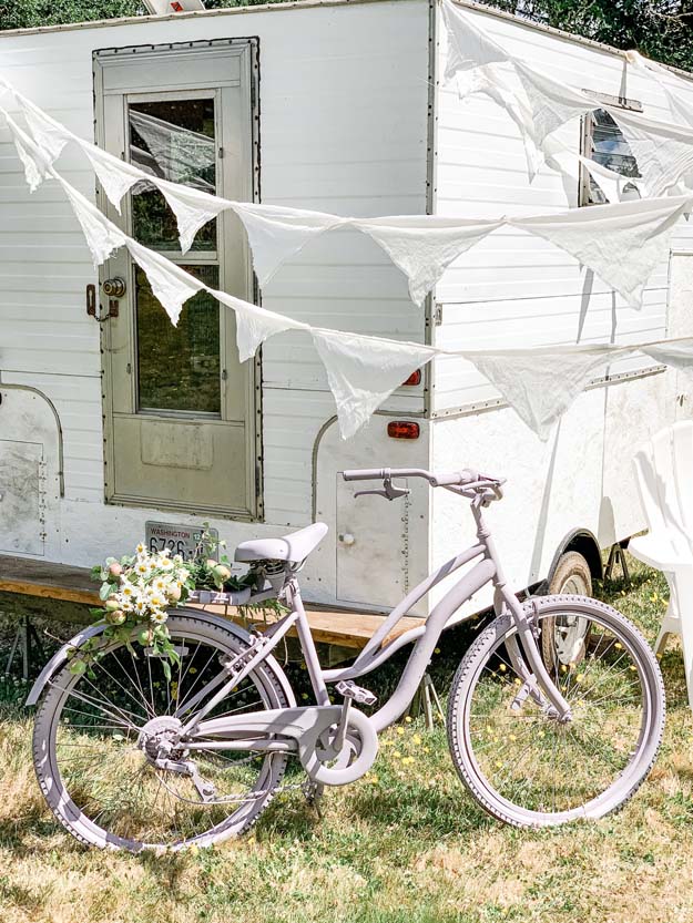 How To Paint A Vintage Bike |diy painting|shabby chic Bike|bike painting|diy Painting bike|shabby chic bike|farmhouse bike|farmhouse painted bike|purple bike|vintage bike|antique bike|HallstromHome