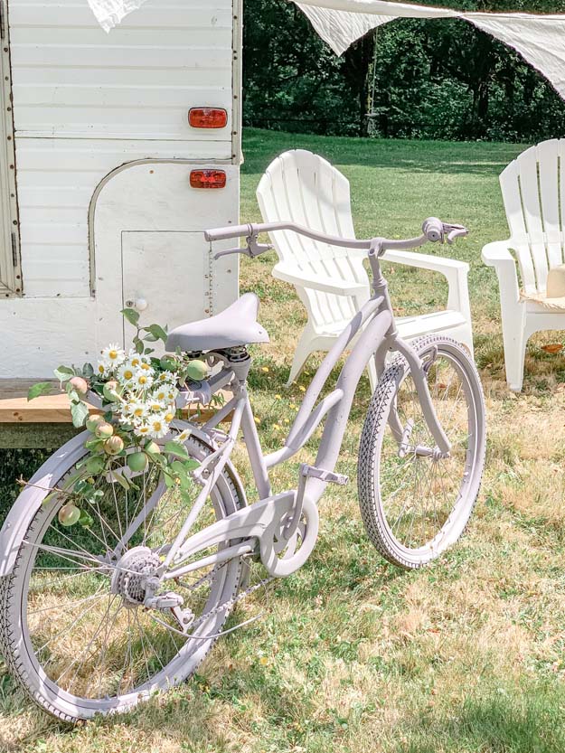 How To Paint A Vintage Bike |diy painting|shabby chic Bike|bike painting|diy Painting bike|shabby chic bike|farmhouse bike|farmhouse painted bike|purple bike|vintage bike|antique bike|HallstromHome