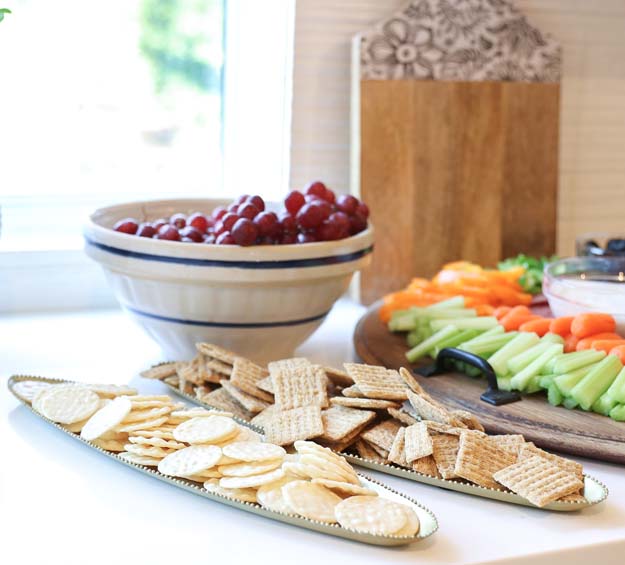 Deck the Halls With Cheese & Crackers Charcuterie Serving