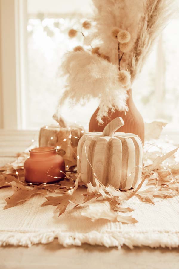 Baking Soda Texture Paint DIY |textured clay vase|terra cotta diy|textured paint diy|boho diy vase|fall tablescape|pampas grass tablescape|farmhouse decor|boho fall decor|Hallstrom Home