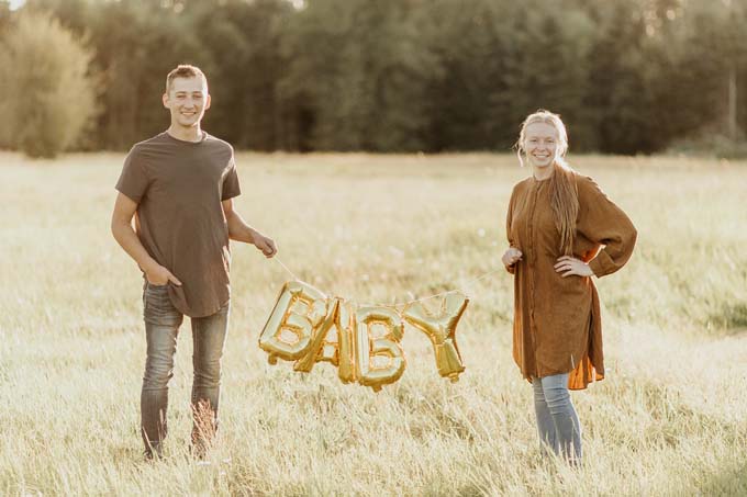 Our Rainbow Baby Announcement