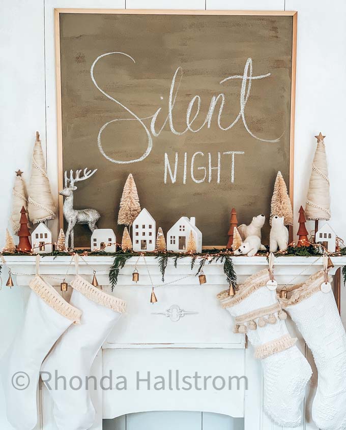 11 Farmhouse Christmas Stocking Ideas |Christmas stockings|ticking stripe stocking|farmhouse decor|christmas stocking ideas|farmhouse christmas|white christmas|shabby chic|christmas mantel|french christmas|christmas decor|HallstromHome