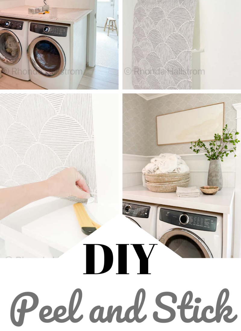 DIY Peel and Stick Wallpaper